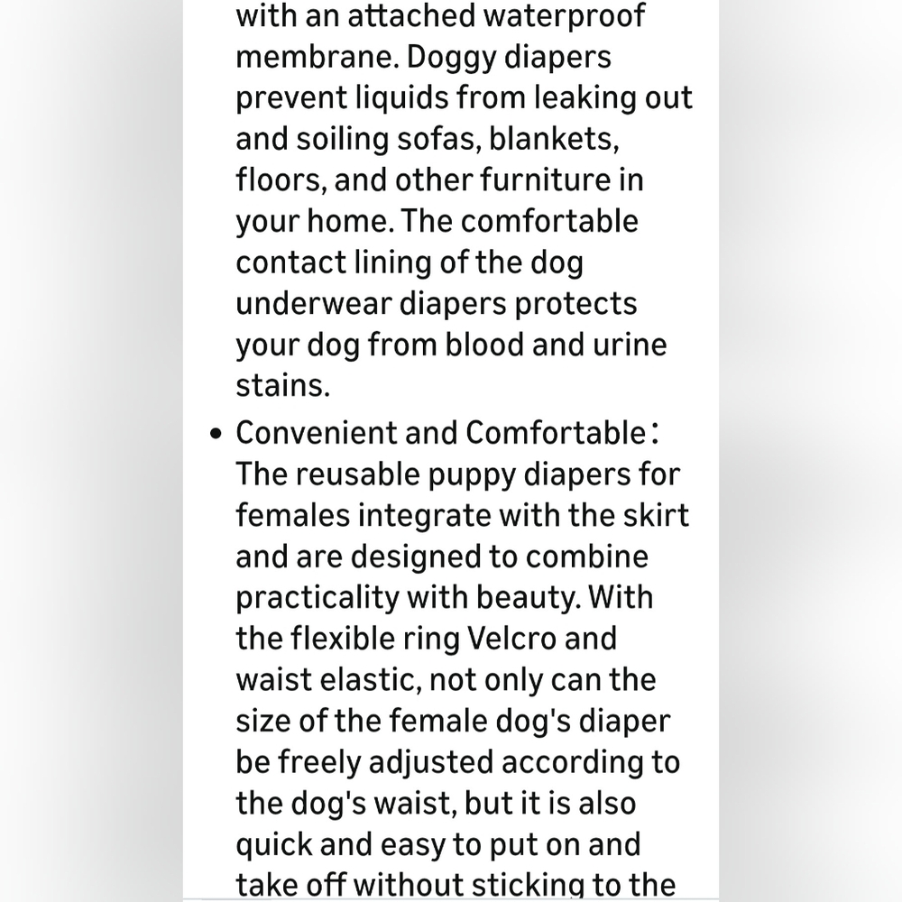 Colorful Reusable Dog Diapers - Pack of 6 - Picture 5 of 8